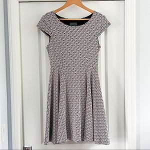 Maeve for Anthropologie black and white geometric dress, size small.
